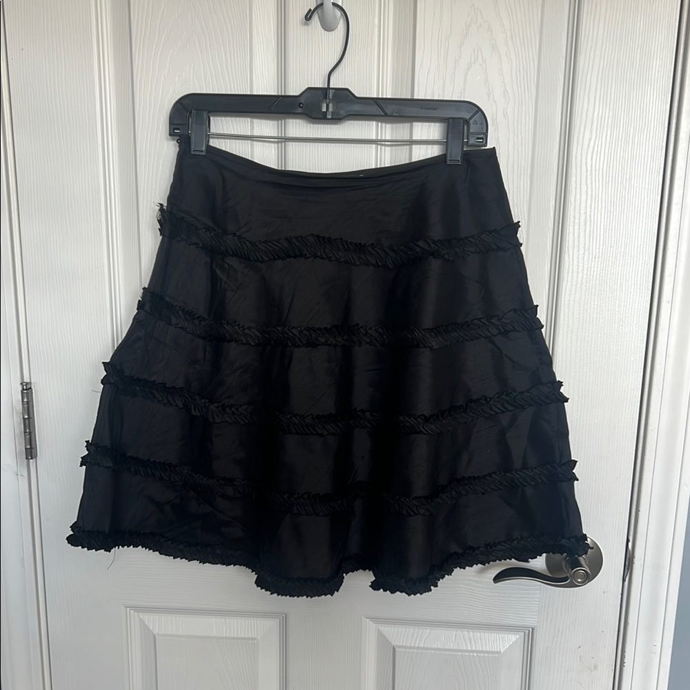 Elegant Black Tiered Skirt